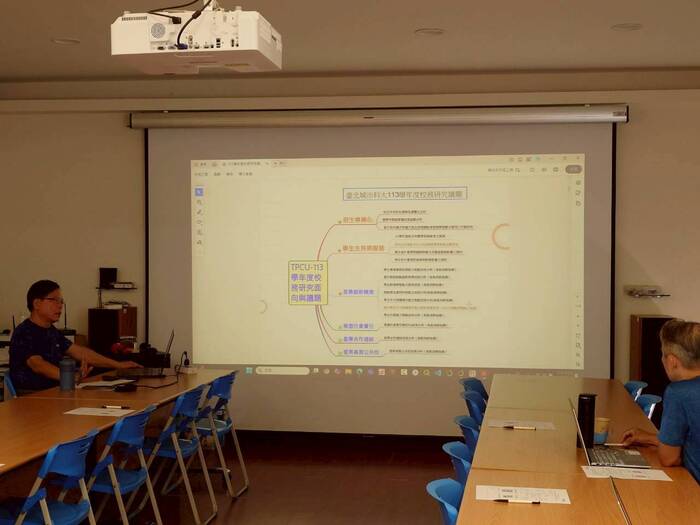 辜輝趂副教授簡述113學年度校務研究議題架構圖片